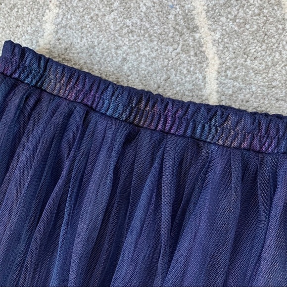 Speechless Navy Rainbow Tulle Skirt Girls M - Picture 2 of 5